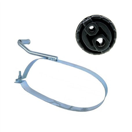Kit Collier d'Echappement Sangle de Fixation Silencieux Arrière Côté Gauche AVEC Silentbloc compatible pour 206 + SW CC Van - 17