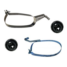 Kit 2 Colliers d'Echappement Sangles de Fixation Silencieux Arrière Côté Droit et Gauche AVEC 2 Silentblocs compatible pour 206