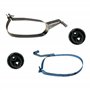 Kit 2 Colliers d'Echappement Sangles de Fixation Silencieux Arrière Côté Droit et Gauche AVEC 2 Silentblocs compatible pour 206