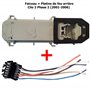 Prise Reparation Faisceau Connectique avec Fiche Electrique + Platine Porte Ampoule Feu Arrière Gauche ou Droit compatible pour 