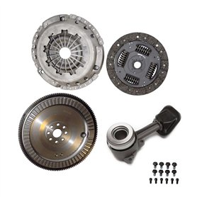 Kit Embrayage Complet Volant Moteur Rigide avec Butée Hydraulique compatible pour FOCUS TOURNEO TRANSIT CONNECT 1.8 TDCi 90/100/