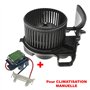 Pulseur d'Air de Ventilation Chauffage d'Habitacle AVEC Résistance compatible avec CLIO II KANGOO - 7701059205 7701059206
