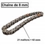 Partsline Kit d'arbre à cames complet avec chaine de 8 mm compatible avec les motorisations 1.5 HDI BlueHDi Ecoblue D-4D - 16381