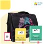 mybagstory - Cartable Monster High – Fille 38x34x16 cm – 2 compartiments + poche ronde – Fermeture à rabat – Sac école primaire 