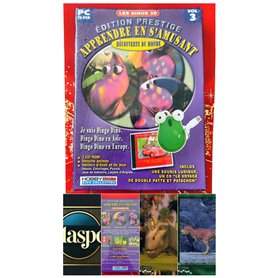 PC CD-ROM - Apprendre en s'amusant : Les Dinos 3D - Volume 3 - Édition Prestige - Coffret 3 CD-ROM + CD Audio + Souris Ludique -