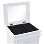 AUUIJKJF Articles de maison, armoire à bijoux autoportante blanche, meubles de costume