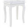 AUUIJKJF Articles de maison, armoire à bijoux autoportante blanche, meubles de costume