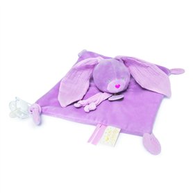 BABY NAT' - Doudou Lapin Lili cassis - BN0617 -Cassis