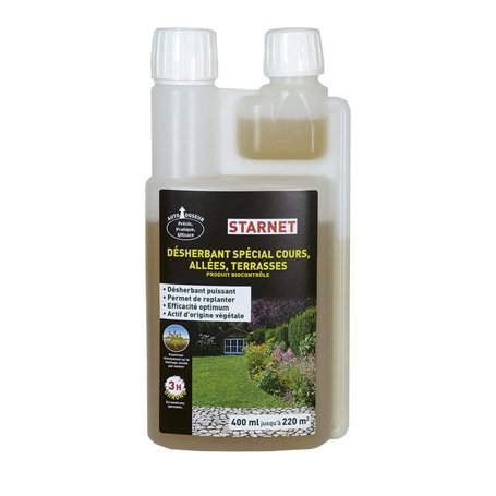 Start Désherbant concentré cours allées terrasses BIOCONTRÔLE autodoseur 400ml 0