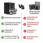 Rock On Wall - Valise porte-vinyles - Malette de rangement - Capacité 50 vinyles 33T - Noir