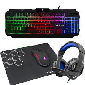 The G-Lab Combo Argon E Kit de Jeu 4 en 1 pour PC PS4 et Xbox One- Version Allemande