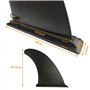 Kangui Aileron Central de Rechange Paddles gonflables avec système de Fixation à glissière 22x18cm