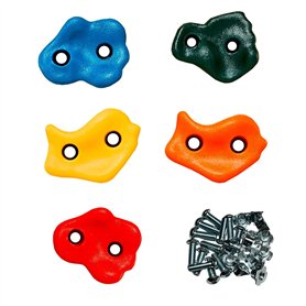 Kangui 5 Pierres à Grimper d'escalade pour Structures de Jeux - Fixations inclues