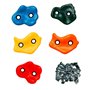 Kangui 5 Pierres à Grimper d'escalade pour Structures de Jeux - Fixations inclues