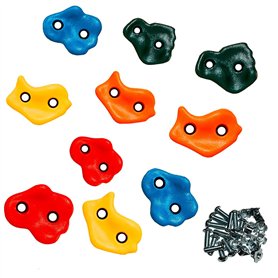 Kangui 10 Pierres à Grimper d'escalade pour Structures de Jeux - Fixations inclues