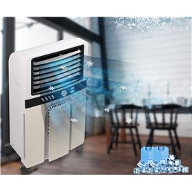 BREAKLING Rafraichisseur d'air humidificateur assainisseur d'air 3-en-1 - Repousse les moustiques et rafraichit efficacement la
