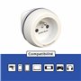 Adaptateur De Voyage France Vers Grande Bretagne GB / Angleterre / UK - Gamme Bulle- BB0165 - LTE Design - Leach Travel Europe