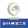 Adaptateur De Voyage France Vers Inde - Gamme Bulle- BB0183 - CELLWORLD- Leach Travel Europe