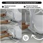 Identités, Fauteuil de Bain Pivotant, Pivote à 360°, Siège Baignoire Avec Accoudoirs, Fixation Antidérapante, Améliore l'Autonom
