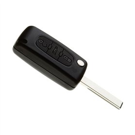 Jongo - Coque de Clé avec Lame Compatible avec Peugeot 407 et Citroën Jumpy 3 | CE0523 | Lame HU83 avec Rainure | Boitier Clef P