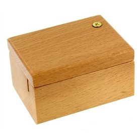 Lutèce Créations Boîte en Bois Vernis pour mécanisme Musical à manivelle ou boîte à Musique à manivelle