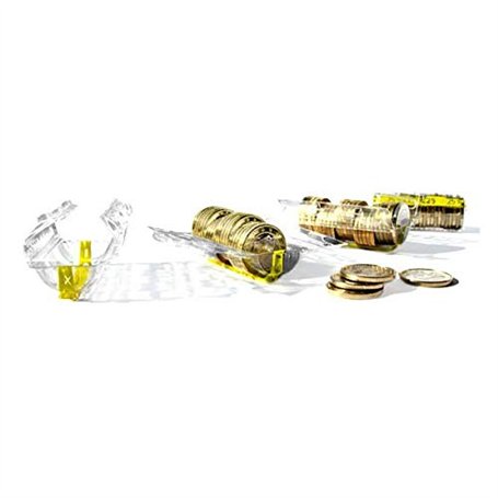 Monetique L100TC125 Lot de 3 Paquets de 100 étuis monnaie pour pièces 0