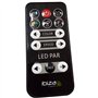 Ibiza - Pack de 8 Projecteurs ParLEDS PAR-MINI-RGB3 12x3W RGB 3-en-1 DMX Télécommande - Soirée Fête DJ Animation Prestation Écla