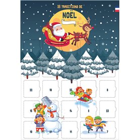 Calendrier de l’avent Noel Traditionnel - 25 messages sur les traditions de Noel pour enfant de 0 à 10 ans à personnaliser - San