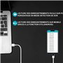SPY TEC | Micro Espion Enregistreur dans Clé USB - Longue Autonomie jusqu'à 25 Jours - 288 Heures d’Enregistrement - Détection d