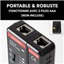 Testeur RJ45 CAT5E à CAT8 - Testeur de Câbles Réseaux Ethernet et Blindage - Marque Française Garantie 5ans