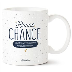 Manahia Mug Cadeau Collègue De Travail - Bonne chance pour trouver de meilleurs collègues que nous - Avec Boite Kraft - Imprimé