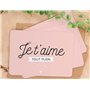 Manahia Carte d'Amour - Je t'aime tout plein - Livrée avec Enveloppe Kraft - Cadeau Amoureux, Mon Chéri - Saint Valentin - Carte
