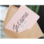 Manahia Carte d'Amour - Je t'aime tout plein - Livrée avec Enveloppe Kraft - Cadeau Amoureux, Mon Chéri - Saint Valentin - Carte