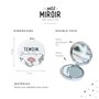 Manahia Miroir Cadeau Témoin - Témoin Fantastique - Annonce Témoin - Bijoux Témoin -Cadeau Mariage - Diamètre 7cm - Deux Faces D