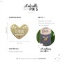 Manahia Pin's émaillé Cadeau Témoin - Témoin Parfaite - Avec Cartonnette Kraft - Bijoux - Annonce Mariage - Demande Future Témoi