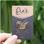 Manahia Pin's émaillé Cadeau Témoin - Témoin Parfaite - Avec Cartonnette Kraft - Bijoux - Annonce Mariage - Demande Future Témoi