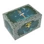 Boîte à musique / boîte à bijoux musicale / coffret musical à bijoux en bois avec ballerine dansante, miroir et mécanisme musica