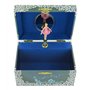 Boîte à musique / boîte à bijoux musicale / coffret musical à bijoux en bois avec ballerine dansante, miroir et mécanisme musica