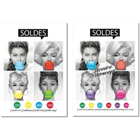 Affichesstore 30175 - Kit 2 Affiches Soldes L29