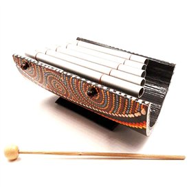 Xylophone Artisanal en Bambou et Métal peint