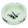 Cendrier phosphorescent Jeffriz lumineux en silicone souple incassable fluorescent rond fluo brille dans le noir