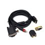 Link-e : Cable VGA haute definition compatible avec la console SEGA Dreamcast (audio/video