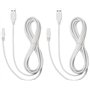 Link-e : 2 X Cable Chargeur USB 3 Mètres Compatible avec Manette Gamepad sur Console Nintendo Wii-U