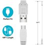 Link-e : 2 X Cable Chargeur USB 3 Mètres Compatible avec Manette Gamepad sur Console Nintendo Wii-U