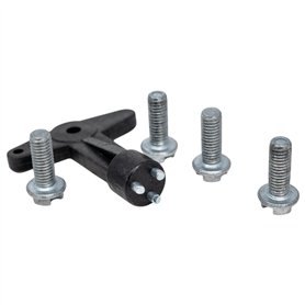 Clé de jantes enjoliveur avec 4 écrous (longs) de serrage anti-vol compatible avec Renault et Opel | Installation facile et qual