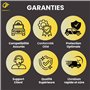 Clé de jantes enjoliveur avec 4 écrous (longs) de serrage anti-vol compatible avec Renault et Opel | Installation facile et qual