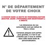 Pack 2 paires Autocollant Stickers Plaque d'immatriculation Premium DS Automobile Noir - Numéro Personnalisé