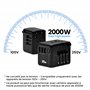 HOMEPROTEK Adaptateur de Voyage Universel PD35W - Adaptateur Prise Universelle EU UK US Canada Australie Chine Japon Jusqu'à 200