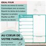 WHINAT Tableau Blanc Magnétique Frigo pour Menu et Repas/Liste de Courses/Taches Ménagères/Examens - Magnet effaçable - Planific