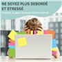 WHINAT Tableau Blanc Magnétique Frigo pour Menu et Repas/Liste de Courses/Taches Ménagères/Examens - Magnet effaçable - Planific